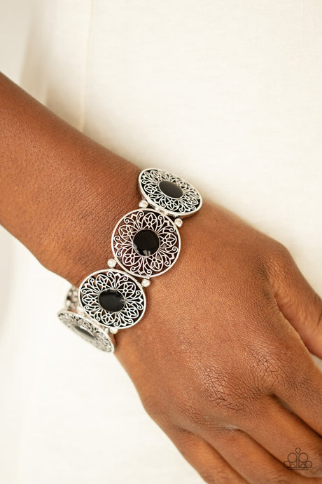 Paparazzi ~ Painted Garden ~ Black Bracelet