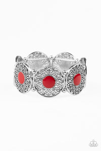 Paparazzi ~ Painted Garden ~ Red Bracelet