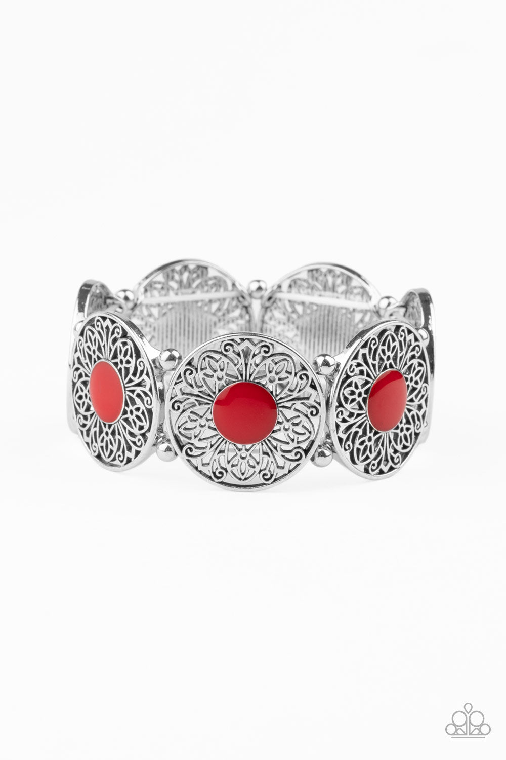 Paparazzi ~ Painted Garden ~ Red Bracelet