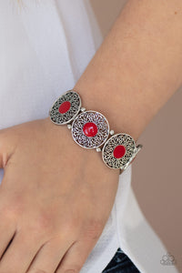 Paparazzi ~ Painted Garden ~ Red Bracelet