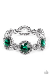 Paparazzi ~ Modest Masterpiece ~ Green Necklace and Bracelet Set