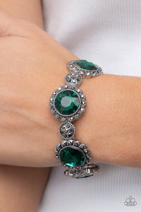 Paparazzi ~ Modest Masterpiece ~ Green Necklace and Bracelet Set