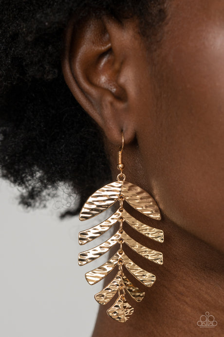 Paparazzi ~ Palm Lagoon ~ Gold Earrings