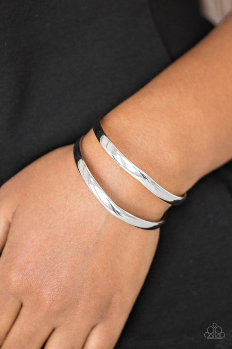 Paparazzi ~ Palm Trees and Pyramids ~ Silver Cuff Bracelet