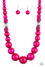 Load image into Gallery viewer, Paparazzi - Panama Panorama - Blue Wooden Bead Necklace - Klassy Jewelz Boutique