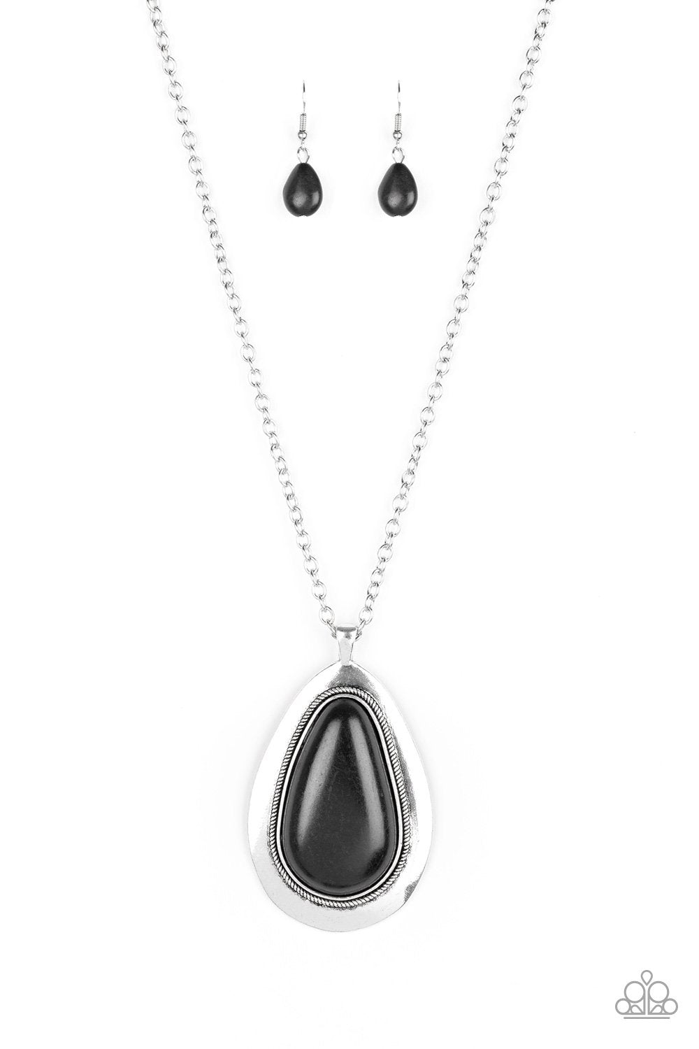 Paparazzi ~ BADLAND To The Bone ~ Black Necklace Set