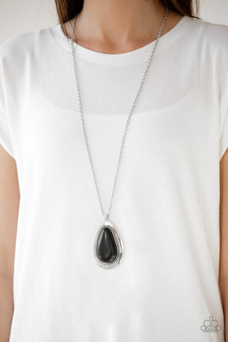 Paparazzi ~ BADLAND To The Bone ~ Black Necklace Set