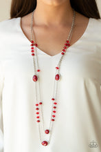Load image into Gallery viewer, Paparazzi ~ Dazzle The Crowd ~ Red Necklace Set