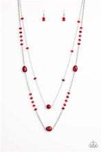 Load image into Gallery viewer, Paparazzi ~ Dazzle The Crowd ~ Red Necklace Set