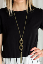 Load image into Gallery viewer, Paparazzi ~ Enmeshed In Mesh ~ Brass Necklace Set