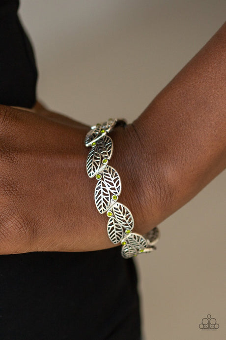 Paparazzi ~ Fall Flair ~ Green Bracelet