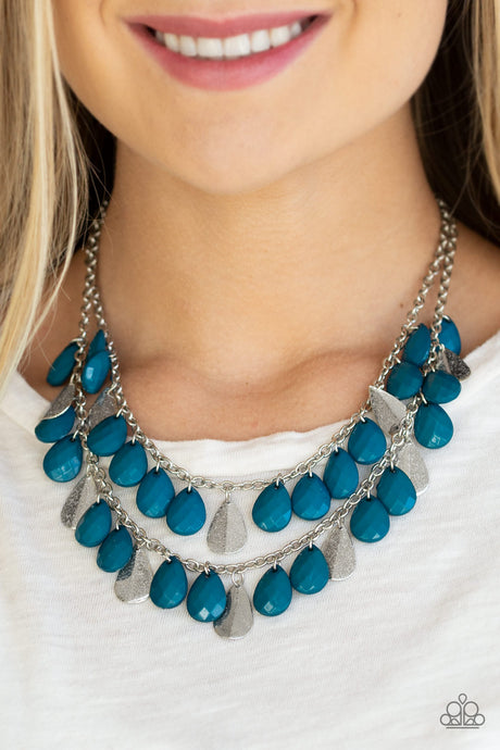Paparazzi - Life of the Fiesta - Blue Necklace - Klassy Jewelz Boutique