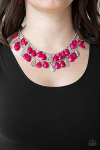 Paparazzi -Life of The Fiesta - Pink Necklace - Klassy Jewelz Boutique