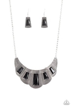 Load image into Gallery viewer, Paparazzi ~ Lion Den ~ Black Necklace Set