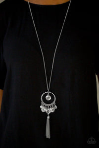 Paparazzi ~ Never ZOO Much ~ Silver Necklace Set