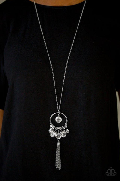 Paparazzi ~ Never ZOO Much ~ Silver Necklace Set