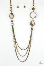 Load image into Gallery viewer, Paparazzi ~ Rebels Have More Fun ~ Brass Necklace Set