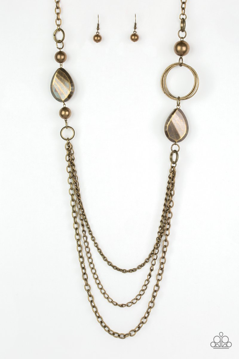 Paparazzi ~ Rebels Have More Fun ~ Brass Necklace Set