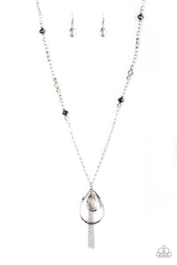 Paparazzi ~ Teardroppin Tassels ~ Silver Necklace Set