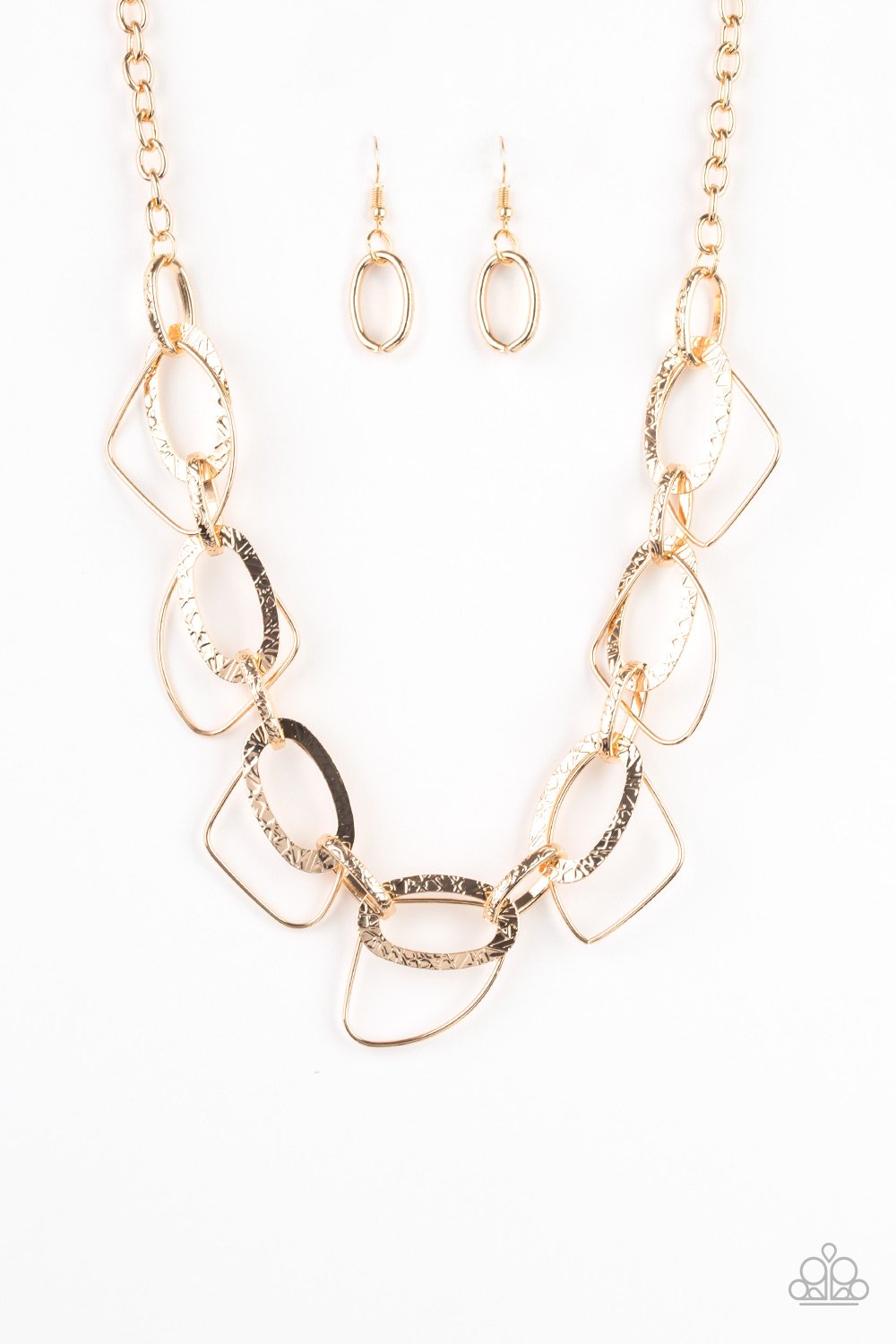 Paparazzi ~ Very Avant-Garde ~ Gold Necklace Set