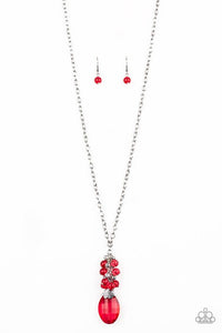 Paparazzi - Crystal Cascade - Blue Necklace - Klassy Jewelz Boutique