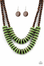 Load image into Gallery viewer, Paparazzi - Dominican Disco - Yellow Wooden Necklace - Klassy Jewelz Boutique