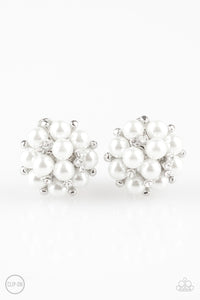 Paparazzi ~ Par Pearl ~ White Pearl Clip-On Earrings