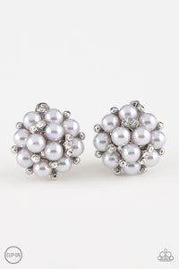 Paparazzi ~ Par Pearl ~ White Pearl Clip-On Earrings