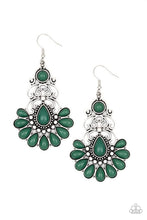 Load image into Gallery viewer, Paparazzi ~ Paradise Parlor ~ Green Earrings