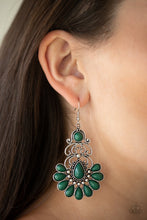 Load image into Gallery viewer, Paparazzi ~ Paradise Parlor ~ Green Earrings