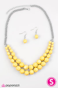 Paparazzi ~ Parkview Picnic ~ Yellow Necklace Set
