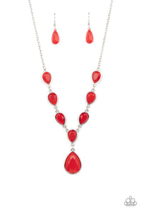 Paparazzi ~ Party Paradise ~ Red Necklace Set