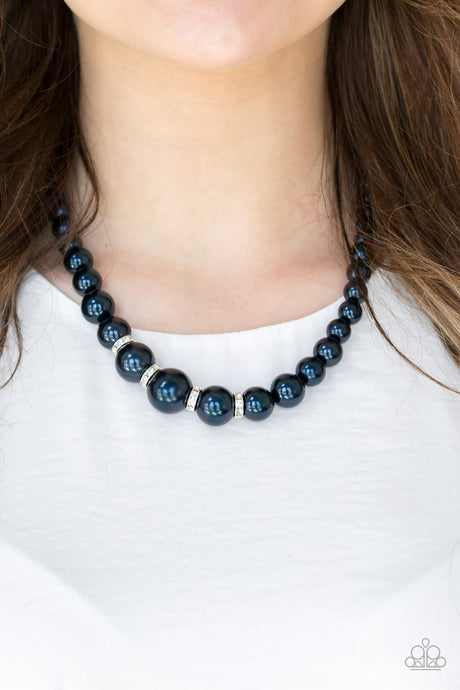 Paparazzi ~ Party Pearls ~ Blue Pearl Necklace Set