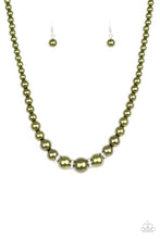 Load image into Gallery viewer, Paparazzi ~ Party Pearls ~ Green Pearl Necklace Set