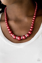 Load image into Gallery viewer, Paparazzi ~ Party Pearls ~ Red Pearl Necklace Set