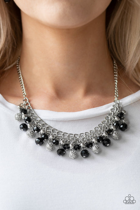 Paparazzi ~ Party Spree ~ Black Beaded Necklace Set
