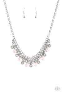 Paparazzi ~ Party Spree ~ Pink Necklace  and Bracelet Set