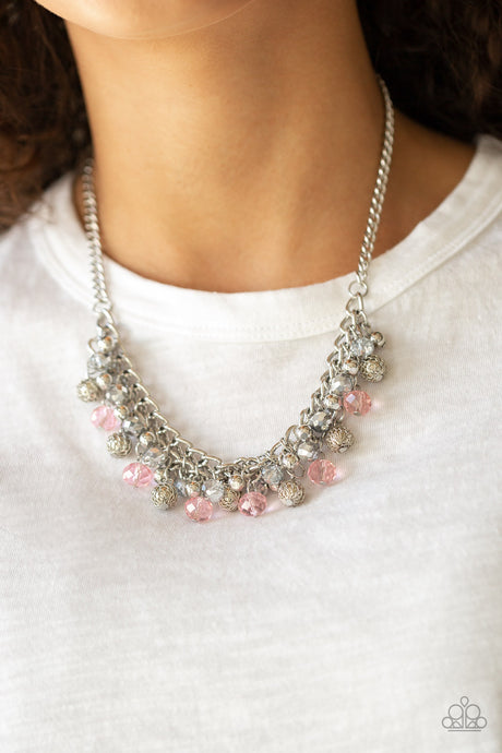 Paparazzi ~ Party Spree ~ Pink Necklace Set