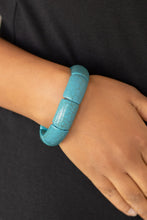 Load image into Gallery viewer, Paparazzi ~  Peace Out ~ Blue Bracelet with Stretchy Band