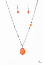 Load image into Gallery viewer, Paparazzi ~ Peaceful Prairies ~ Orange Pendant Necklace Set