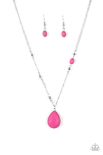 Load image into Gallery viewer, Paparazzi ~ Peaceful Prairies ~ Pink Pendant Necklace Set