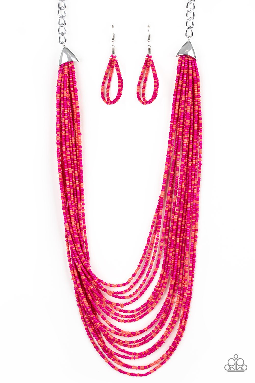 Paparazzi ~ Peacefully Pacific ~ Multi Seed Bead Necklace Set