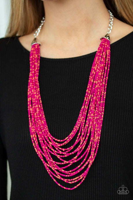 Paparazzi ~ Peacefully Pacific ~ Multi Seed Bead Necklace Set