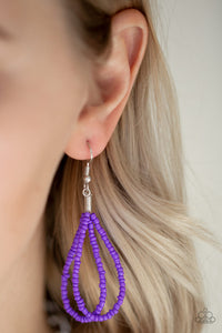 Paparazzi ~ Peacefully Pacific ~ Purple Seed Bead Necklace Set
