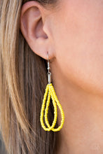 Load image into Gallery viewer, Paparazzi ~ Peacefully Pacific ~ Yellow Seed Bead Necklace Set