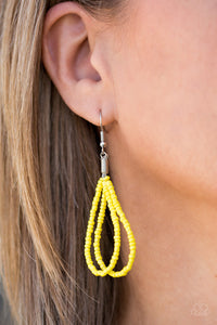 Paparazzi ~ Peacefully Pacific ~ Yellow Seed Bead Necklace Set