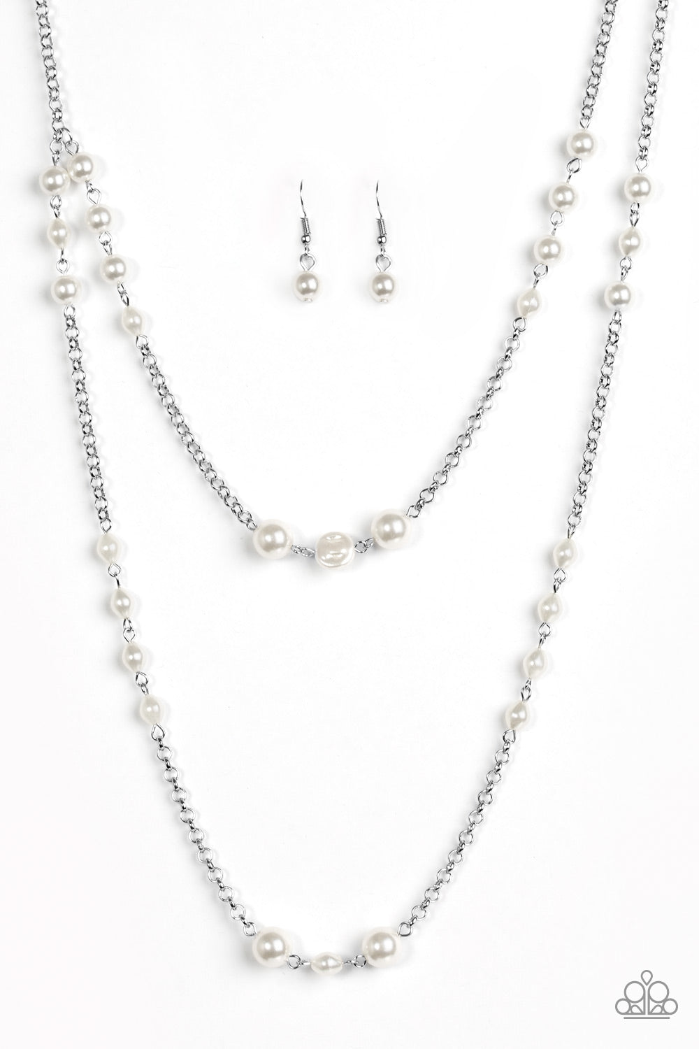 Paparazzi ~ Pearl Promenade ~ White Beaded Necklace Set