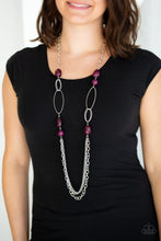 Load image into Gallery viewer, Paparazzi ~ Pleasant Promenade ~ Purple Necklace Set