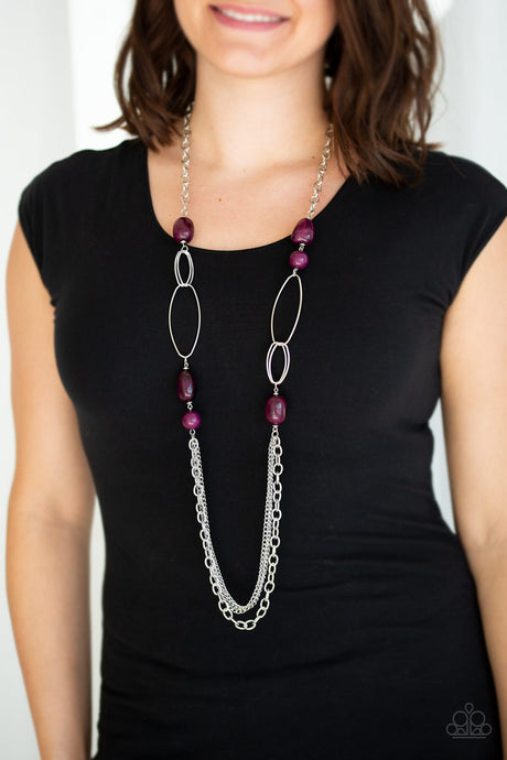 Paparazzi ~ Pleasant Promenade ~ Purple Necklace Set