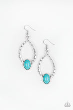 Load image into Gallery viewer, Paparazzi ~ Pony Up ~ Blue Turquoise Earrings